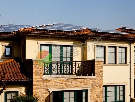 別墅14KW屋頂光伏發(fā)電案例