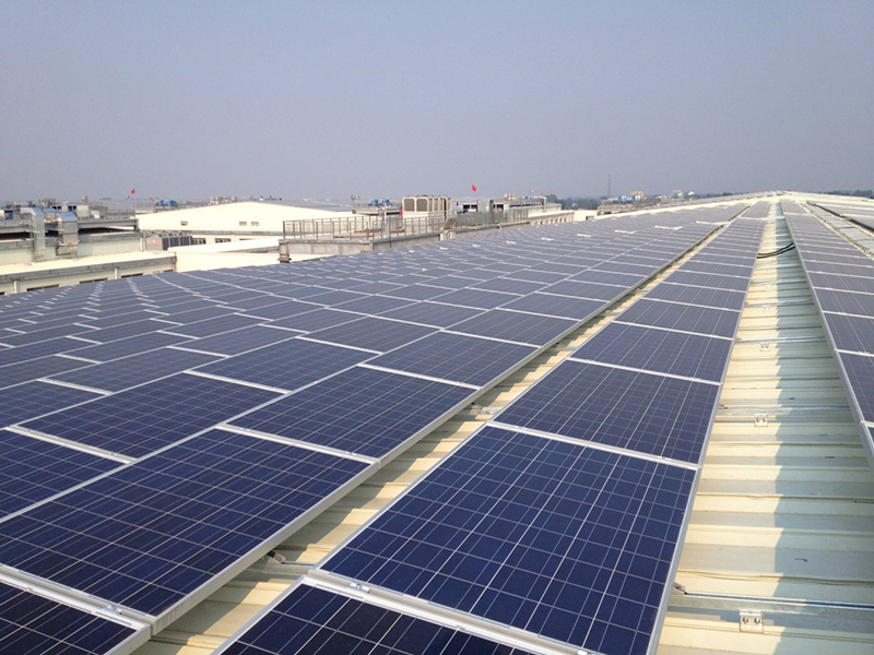 平屋頂做鋼構架空鋪設組件